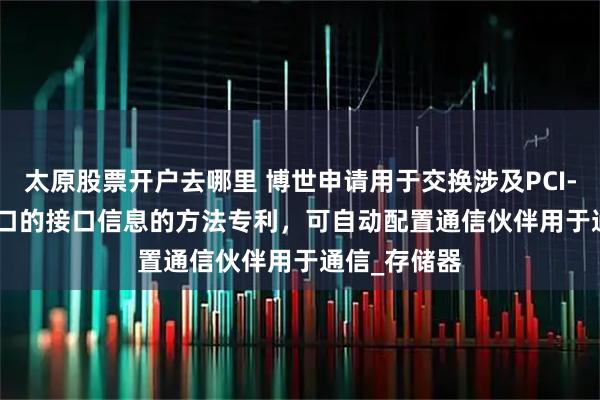 太原股票开户去哪里 博世申请用于交换涉及PCI-Express接口的接口信息的方法专利，可自动配置通信伙伴用于通信_存储器